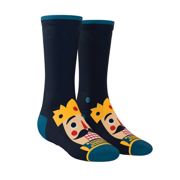Shinesty, Inc - Wholesale Socks – Unisex - The Nut King | Nutcracker Heel Hammock™ Crew Socks2