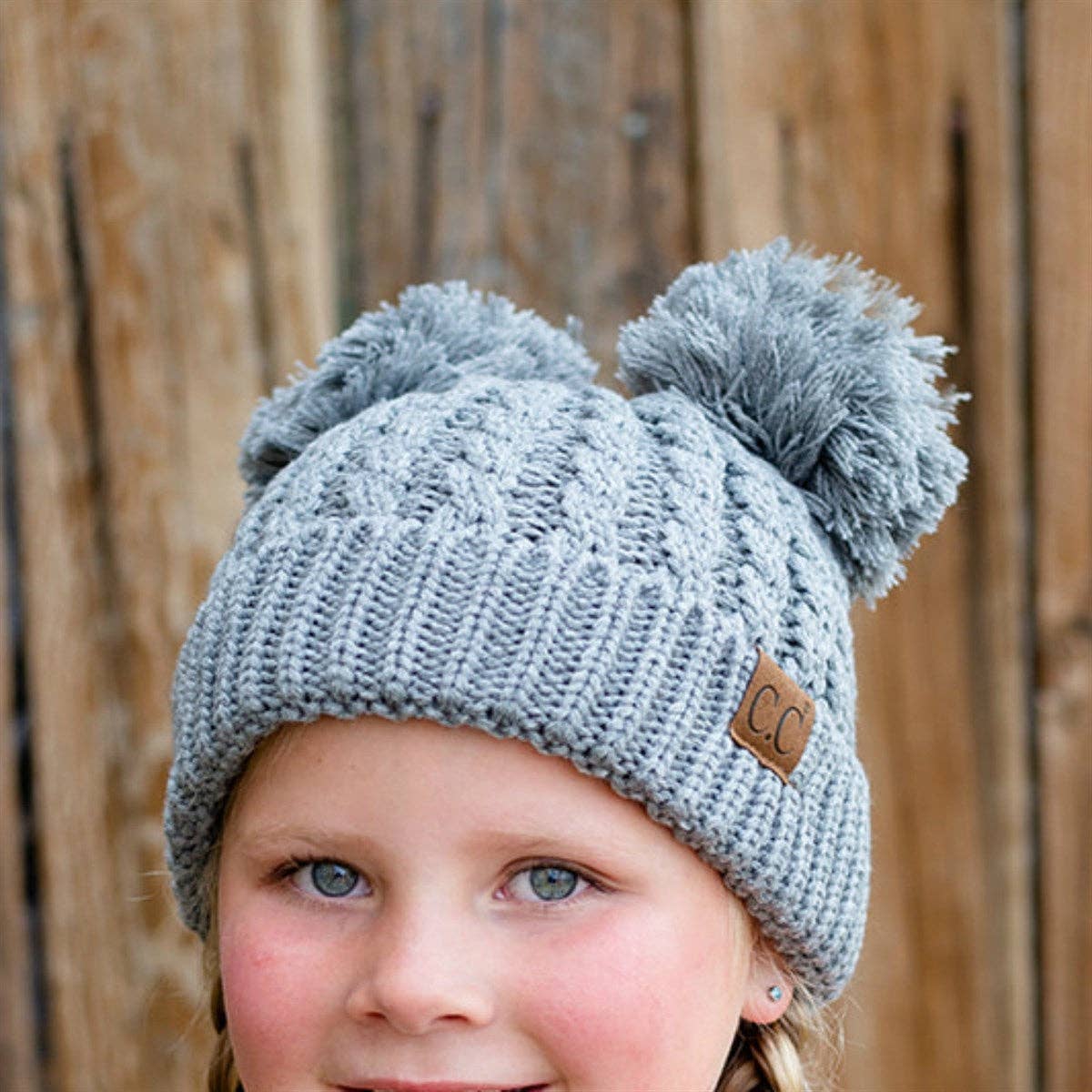 Truly Contagious - Wholesale Beanie - Kids - CC Kids Double Pom Beanie KIDS-24 HAT-6026