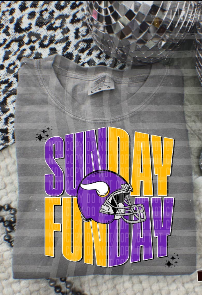 Farm Life Crafting - Wholesale T-Shirt (Graphic) - Unisex - Sunday Funday Vikings
