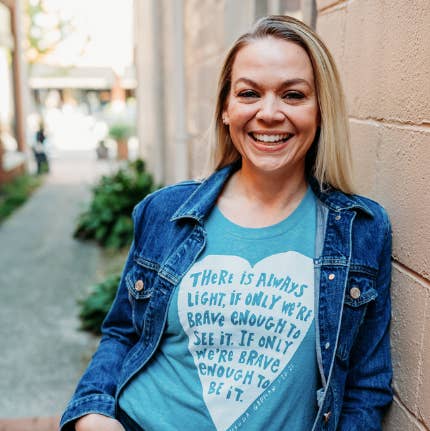 Light (Amanda Gorman Quote) : Women's Tee for wholesale by Megan Lee Designs