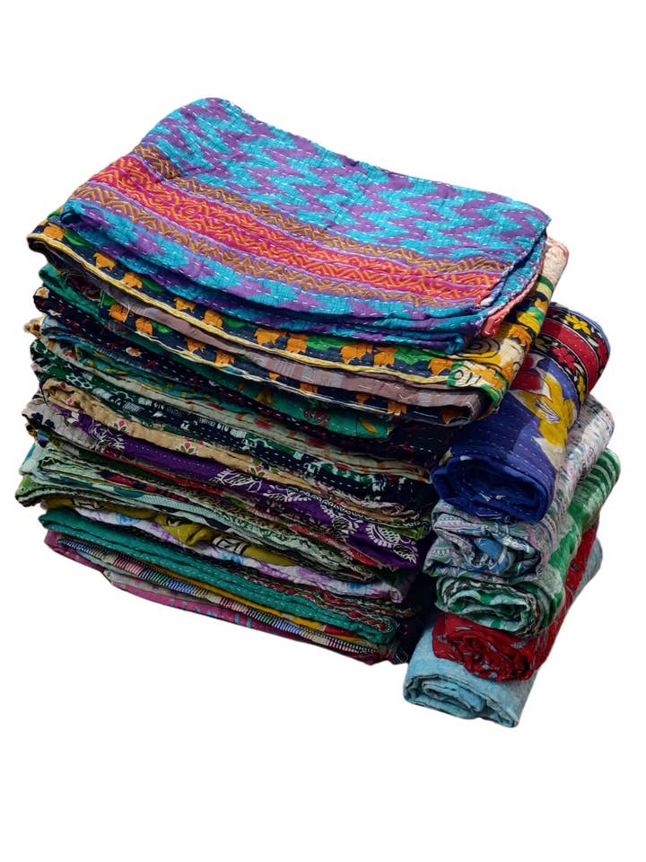 Kantha Quilts Katoenen Laken Bedsprei Rally Groothandel Partij voor wholesale door Wevez