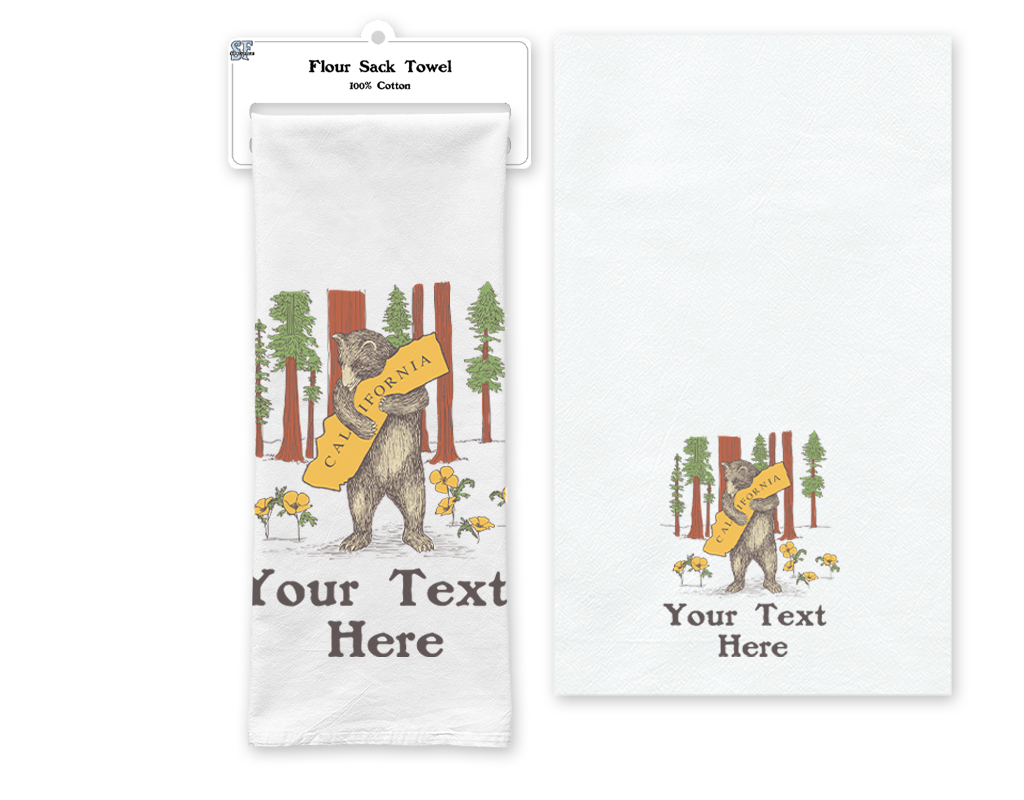 SF Mercantile - Wholesale Tea Towel - Customizable Flour Sack Tea Towel 22" x 36"4