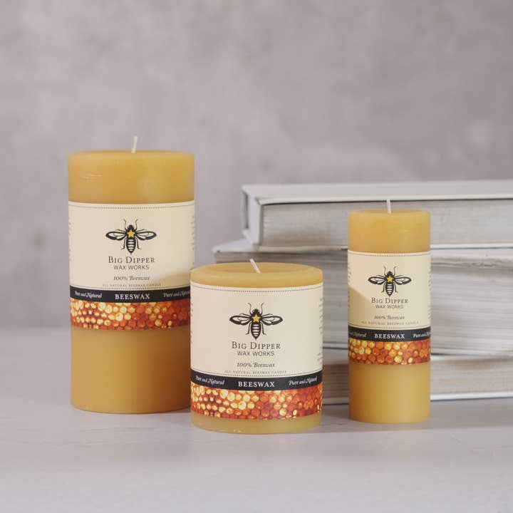 Big Dipper Wax Works - Wholesale Pillar Candle - Pure Beeswax Pillars