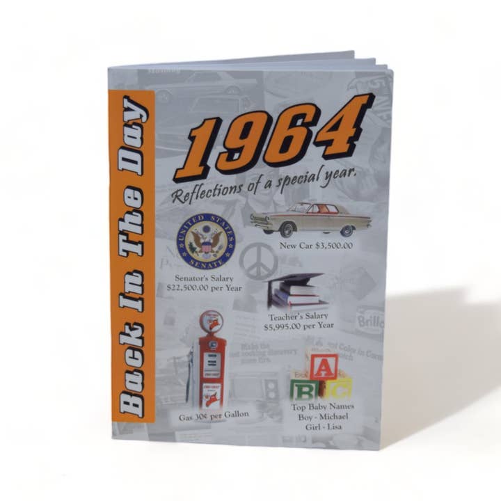 3 Oak Publishing / Back In The Day - Wholesale Everyday Greeting Card - 1964 Back In The Day Greeting Card / Booklet (envelope inclu1