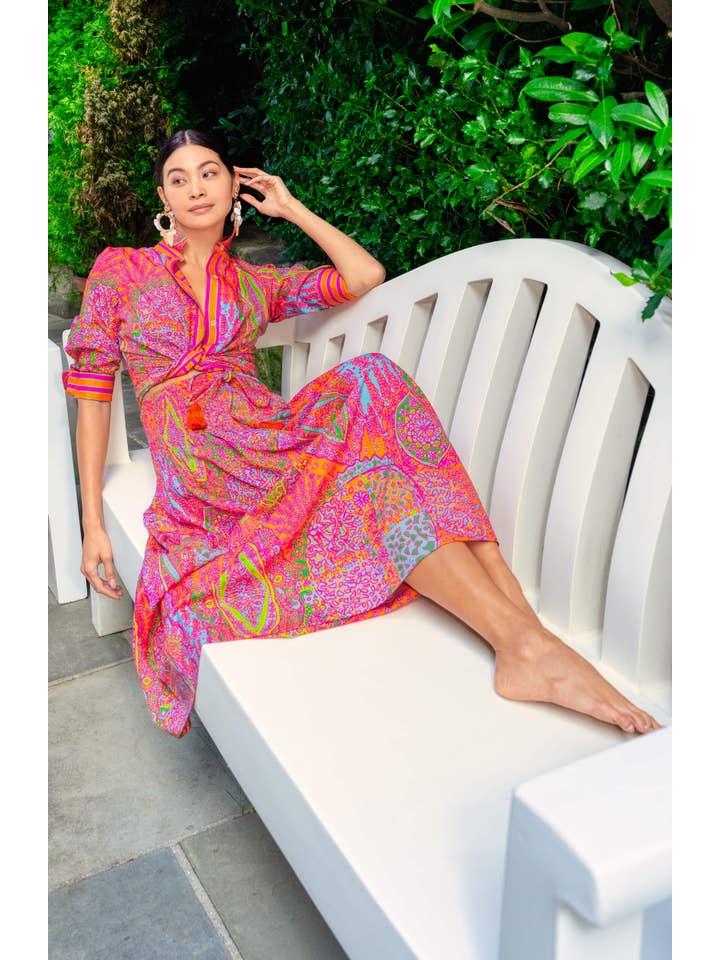 Gretchen Scott LLC - Wholesale Button Down Shirt - Women's - Boyfriend Shirt - Grand Bazaar