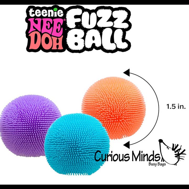 Curious Minds Toys - Wholesale Fidget Toy - Kids - NeeDoh Teenie Fuzzball Soft Doh Filled Stretch Ball - Ultra 7