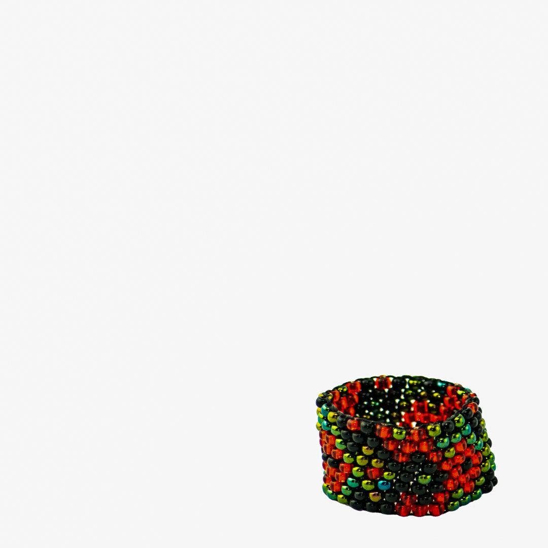 Lumily – wholesale Band/stacked ring – Tania Seed Bead Ring (Assorted) - Guatemala15