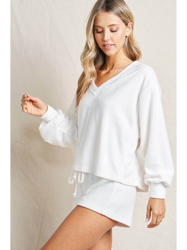 lalamia - Wholesale Lounge Set - Women's - MST210224GD-CREAM