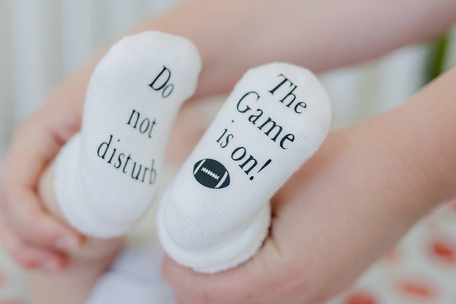 Dorothy’s Reason - Wholesale Socks - Baby - Do Not Disturb The Game is on Football Baby Socks | Sports5