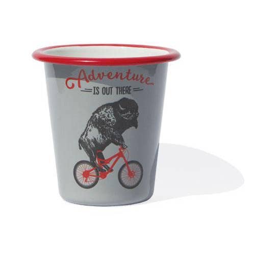Buffalo Enamel Tumbler for wholesale by 23rd Day Paper Goods