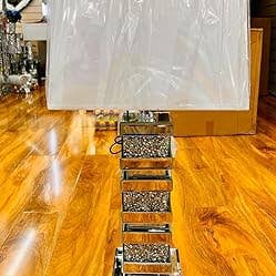 Crystal Diamond 3 Box Base Table Lamp Mirrored Base for wholesale by DEENZ