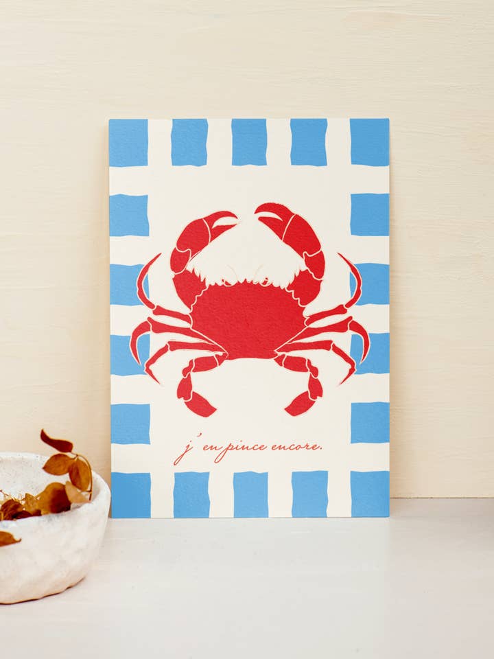 Crab Display for wholesale by Julia Studio Graphique