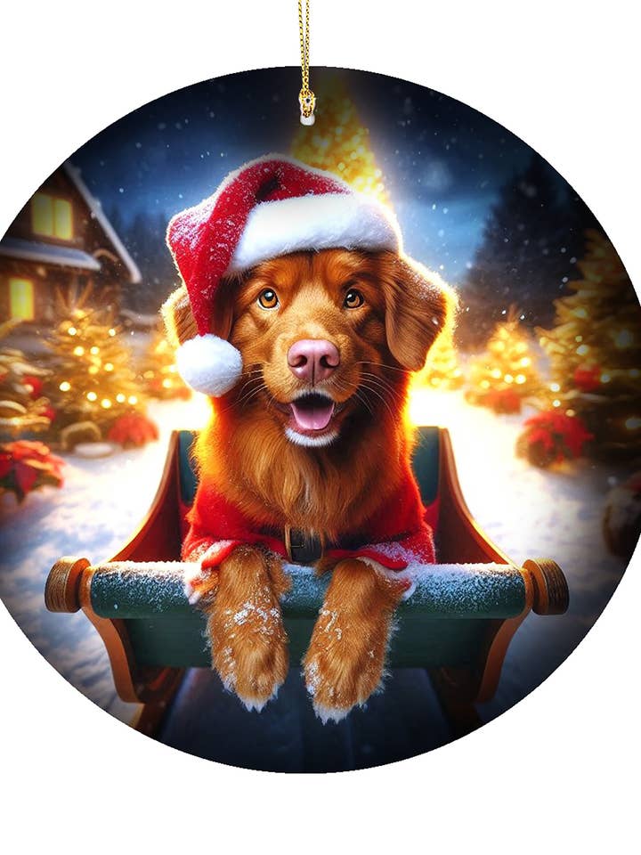 Nova Scotia Duck Tolling -Christmas Porcelain Ornament for wholesale by Best of Breed Products