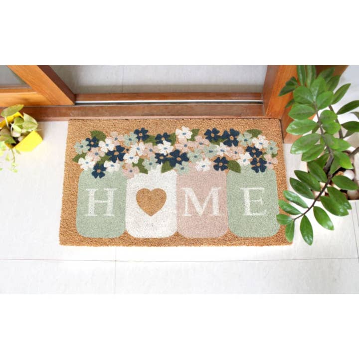 RugSmith - Wholesale Door Mat - RugSmith Tufted Home Mason Jar Coir Doormat, 18" x 30"1