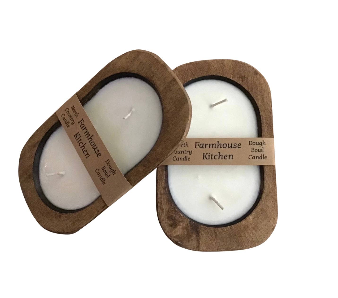 North Country Candle - Wholesale Jar/Filled Candle - Farmhouse Kitchen -Oak Style Dough Bowl Candle1