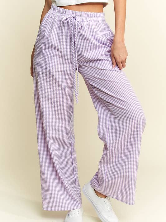 JADE BY JANE - Wholesale Pants - Women's - Gingham boxer pants6