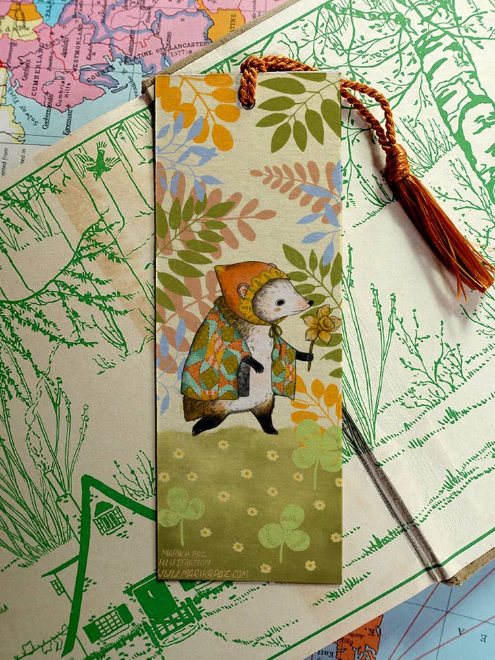 Daffodil Bookmark for wholesale by Marika Paz Illustration