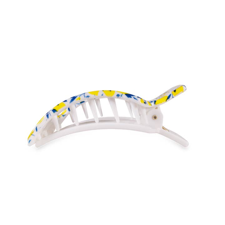 TELETIES - Wholesale Hair Clip - Women's - Flat Square Hair Clip | Large | Limoncello
