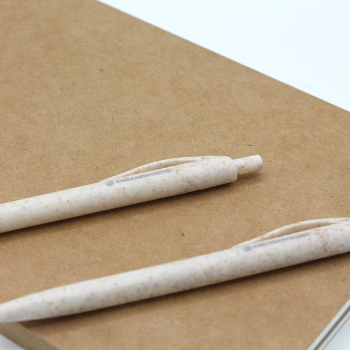 Kind Earth Goods – wholesale Pen – The Better Pen (5-Pack) - Blue Ink - Natural3