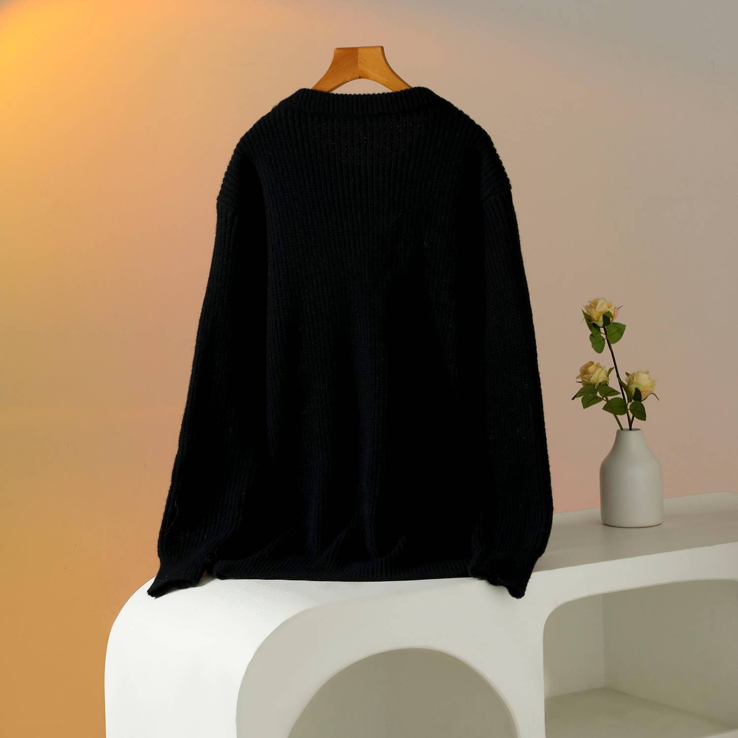 PEACH ACCESSORIES - Wholesale Knit Sweater - Women's - Knit Jumper with Multicolored Gem Stones SK1624