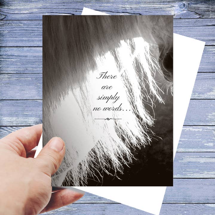 Horse Sympathy Greeting Card / There are no words... for wholesale by Horse Hollow Press