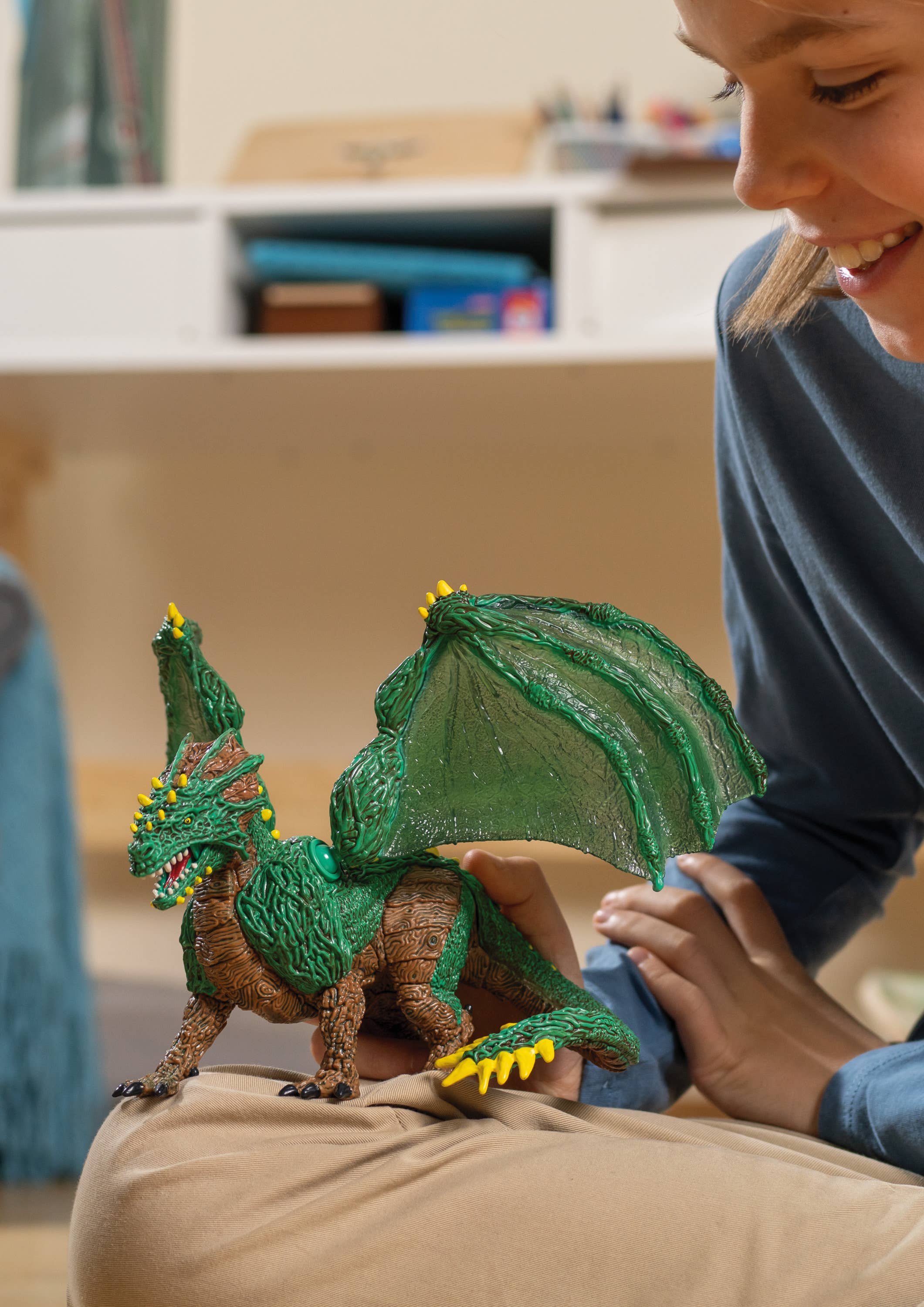 Schleich - Wholesale Figurine Toy - Kids - Jungle Dragon Mythical Creature Toy with Movable Wings4