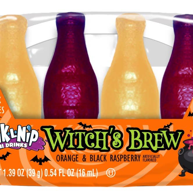 Nik-L-Nip Witch's Brew 4pk, 1.39oz, 18ct for wholesale by Grandpa Joe's Candy Shop