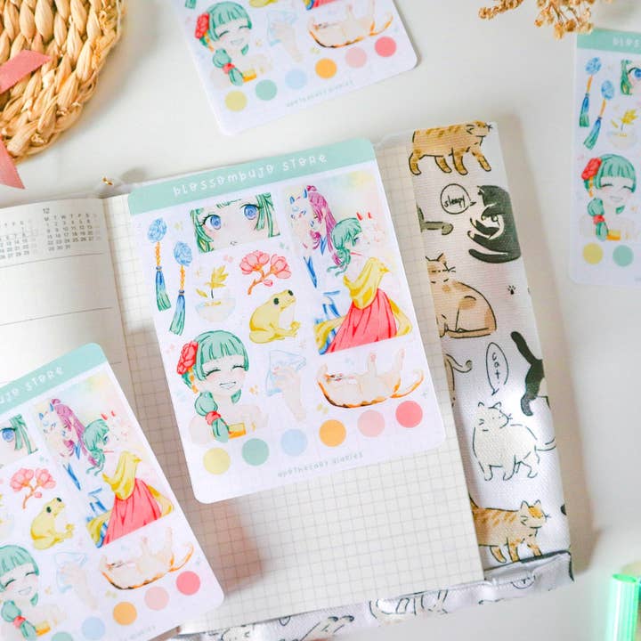 Stickerbogen - Apothecary Diaries für den Großhandel von BlossomBujo Store