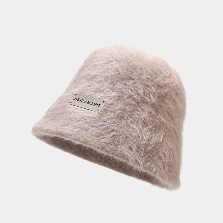 Dipped Shop - Wholesale Bucket Hat - Women's - Soft Solid Color Fuzzy Warm Bucket Hat DP25F6492
