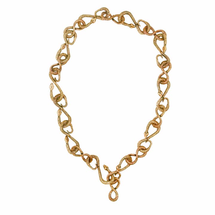 Longue chaîne serpent pour la vente par Alkemie Jewelry