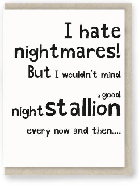 957: Nightmares ... Funny Friendship / Sex for wholesale by Hit and Run Greetings