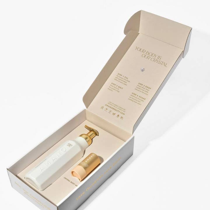 Amano beauty - Wholesale Body Wash/Shower Gel - AMBER VANILLA CRYSTAL BODY WASH STARTER KIT5