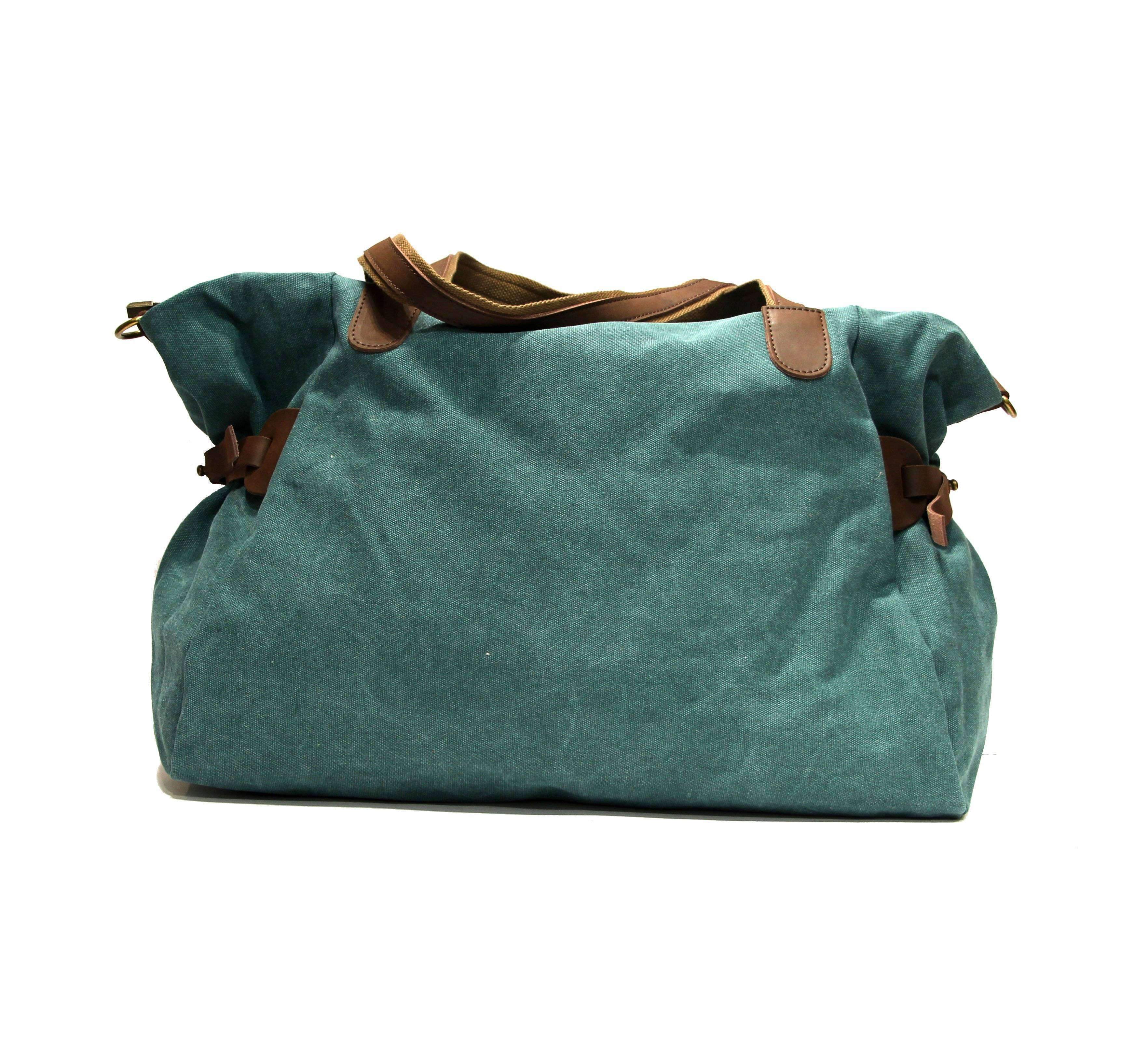 ZEDE PARIS - Wholesale Weekender Bag - Women's - SAINT-LAZARE - Weekend travel sports bag in canvas and leather50