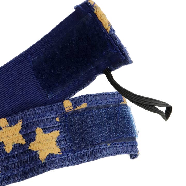 Cap Zone - Vente Visière – femme - Visière de soleil enroulable en paille de papier drapeau américain7