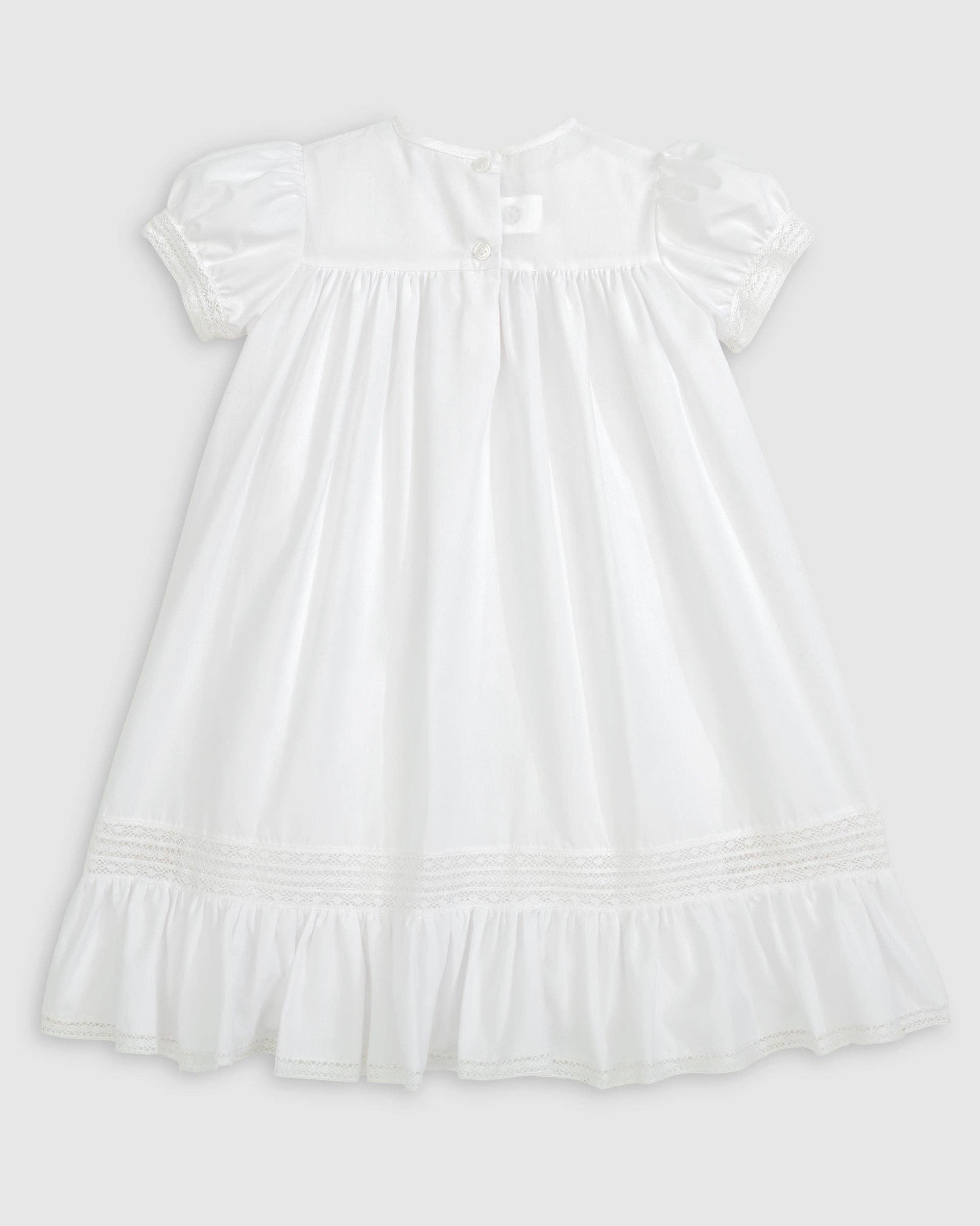 Posh Pickle - Wholesale Dress - Kids - Pemberley Holiday Christmas Hand Embroidered White Heirloom Portrait Dress7