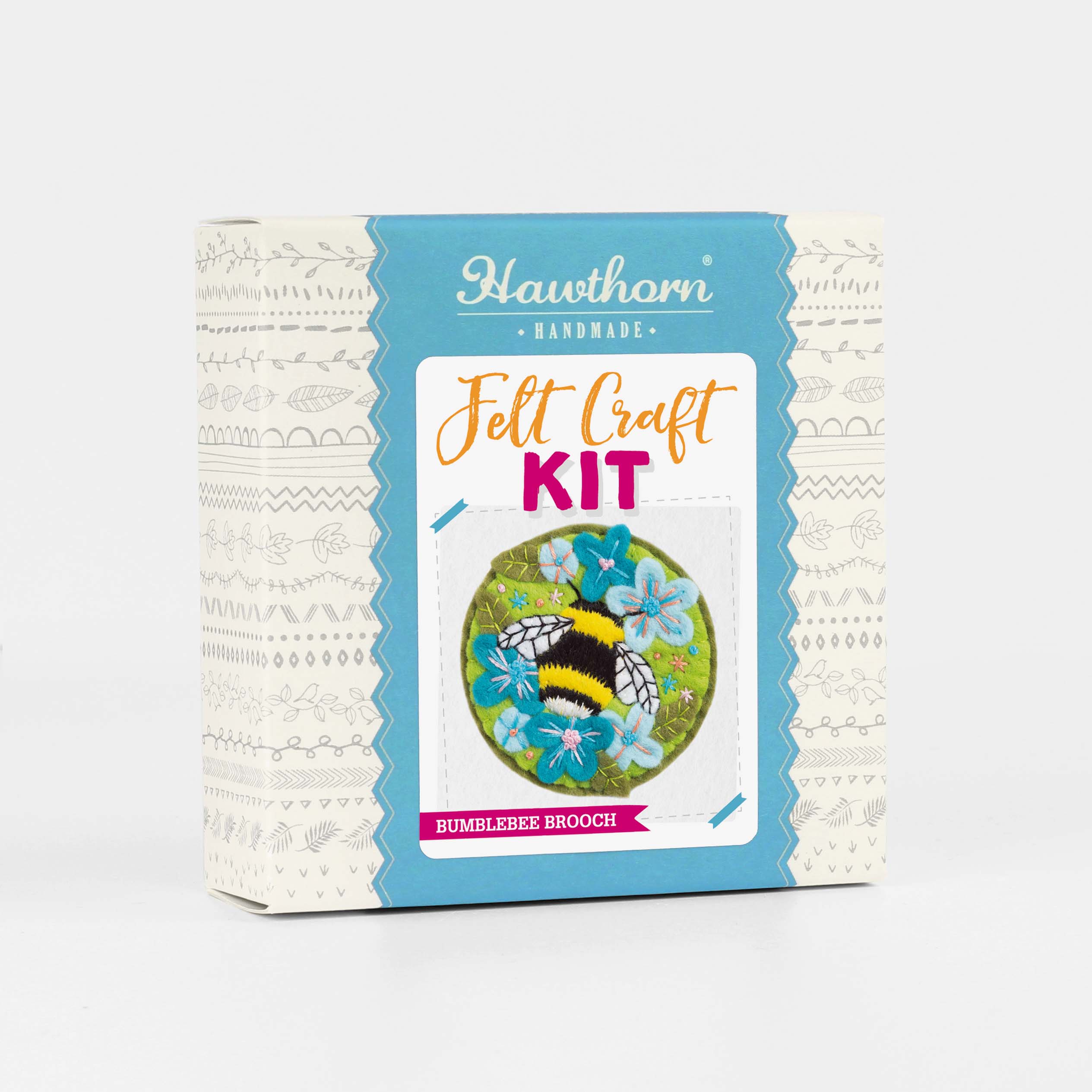 Hawthorn Handmade (US Duties Paid) - Wholesale Craft Sewing Kit - Bumblebee Felt Craft Brooch Kit | Complete Craft Kit1