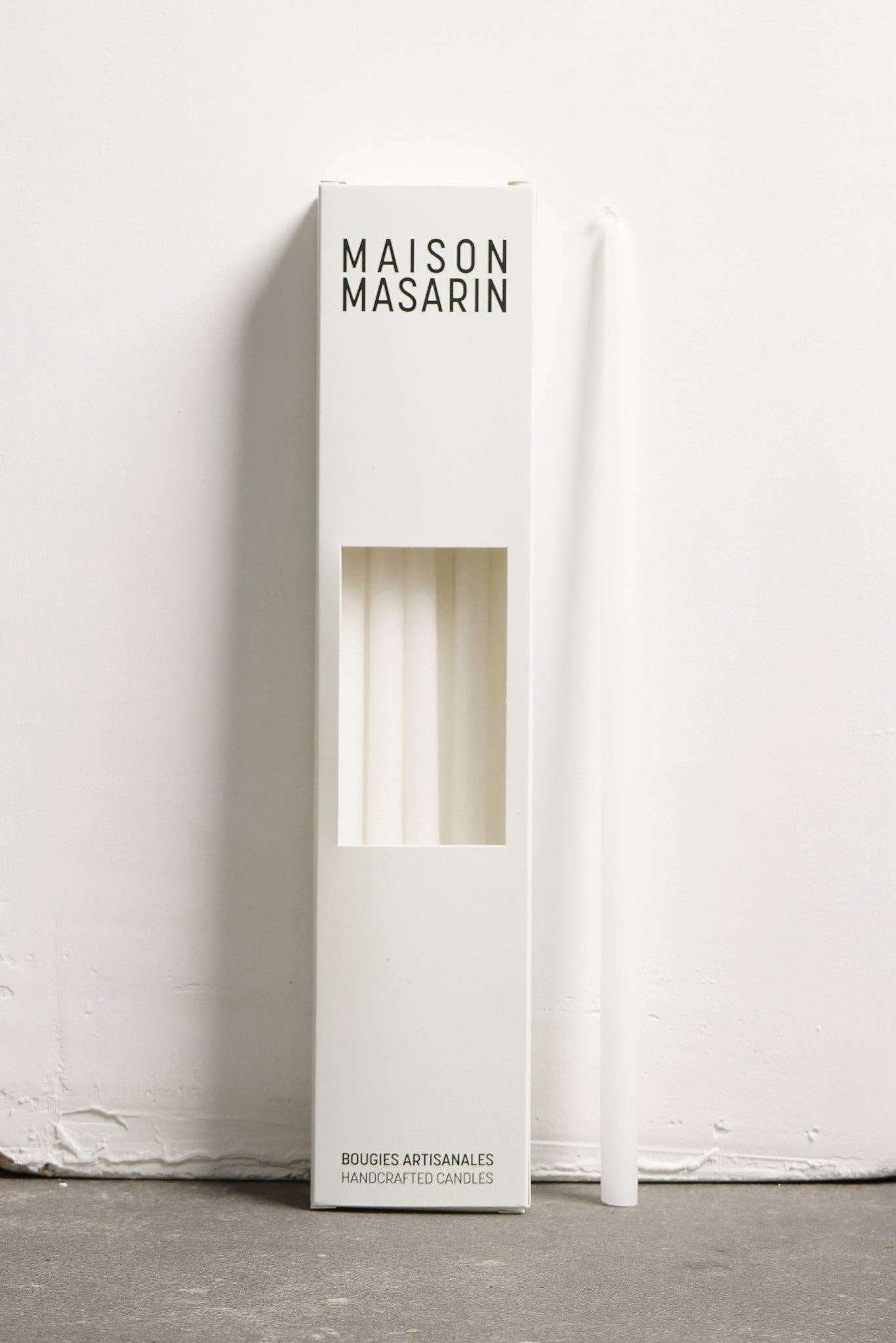 Maison Masarin – Vela/castiçal cónico por atacado – Velas artesanais francesas de florista - pacote com 100