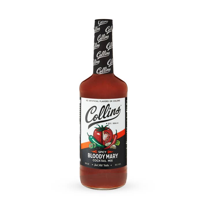Real Sugar Spicy Bloody Mary Cocktail Mix 32 oz for wholesale by Collins
