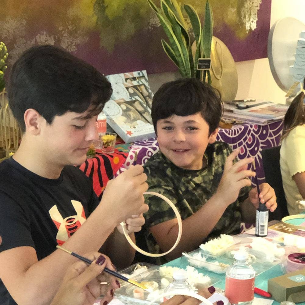 MANIK - Wholesale DIY Craft Kit - Dream Catcher Kit Craft I Project Do It Yourself KIT MINI BEIGE6