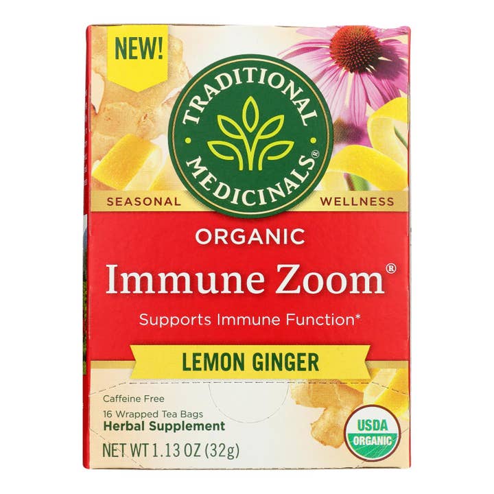 Traditional Medicinals - Tea Immune Ginger Lemon - Case Of 6-16 Bag for wholesale by Ware Spark