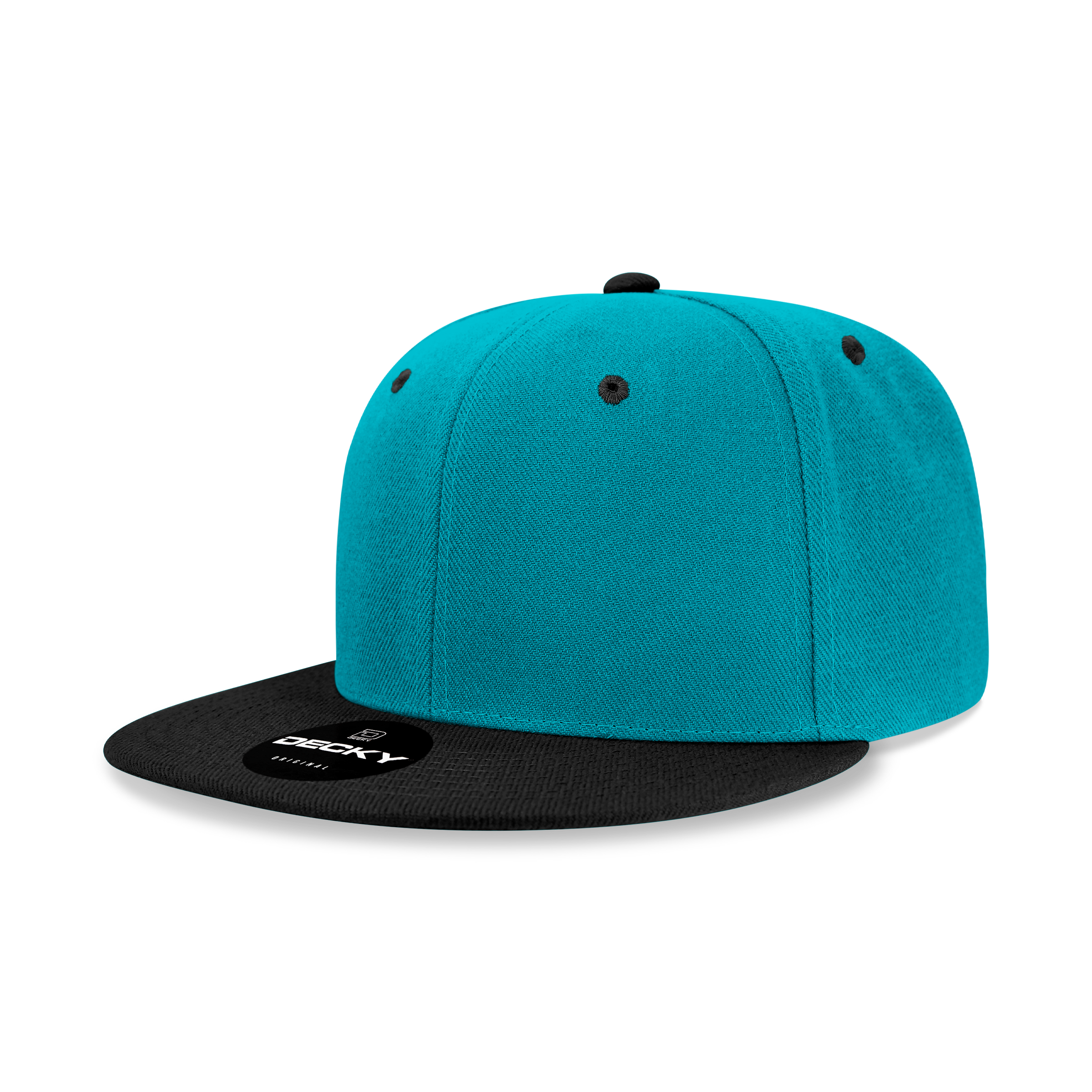 The Park Wholesale - Wholesale Flat Brim Cap - Men's - Decky 6020 - High Profile 6 Panel Snapback, Flat Bill Hat - 602028