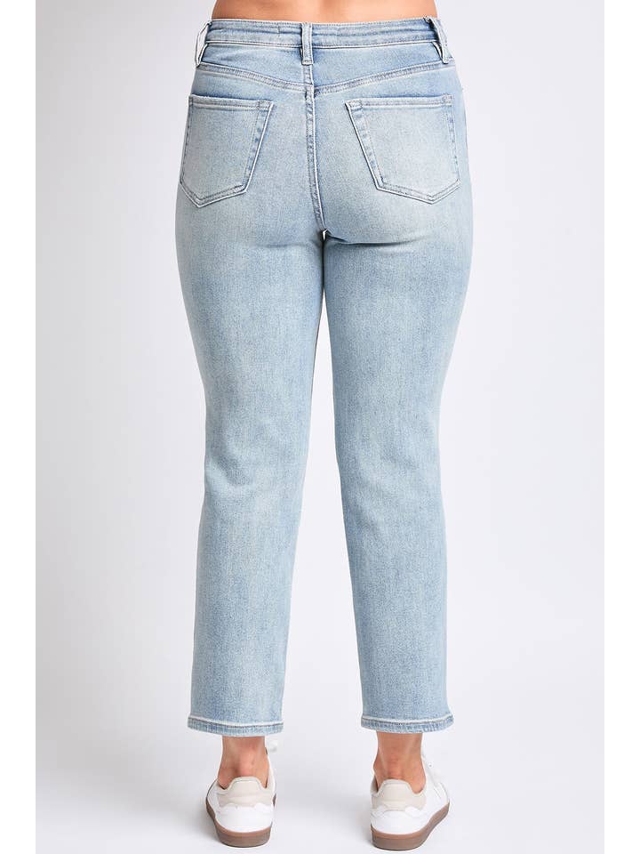 YMI - Wholesale Jeans - Women's - Luxe High Rise Vintage Stretch Straight Leg Jeans-P02716025