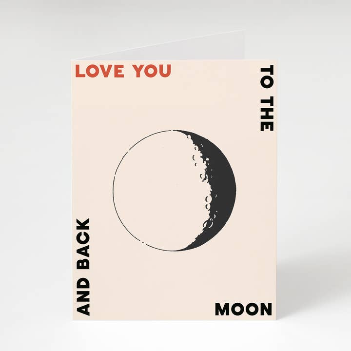 Bon Femmes - Wholesale Love Card - Love You To The Moon Card0
