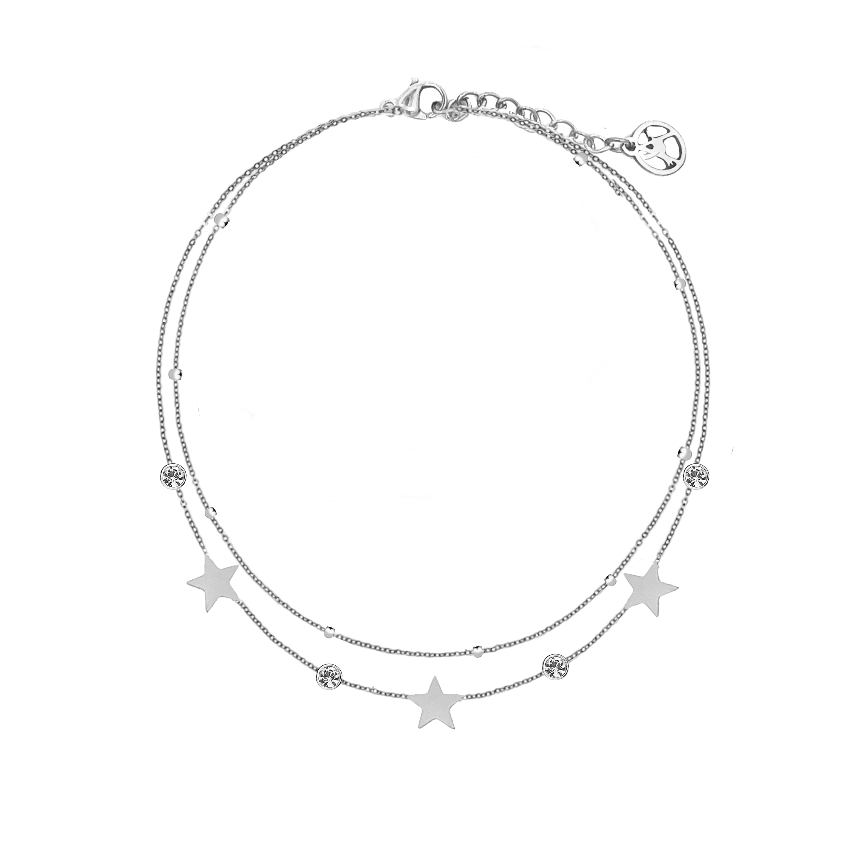 AMORINO SRL - Wholesale Charm/Dangle Bracelet - Double Strand Bracelet with Star - JN223968C230