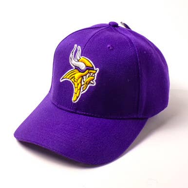 Mid America - Wholesale Baseball Cap - Unisex - Purple Minnesota Vikings Insignia Hats - 6ct0