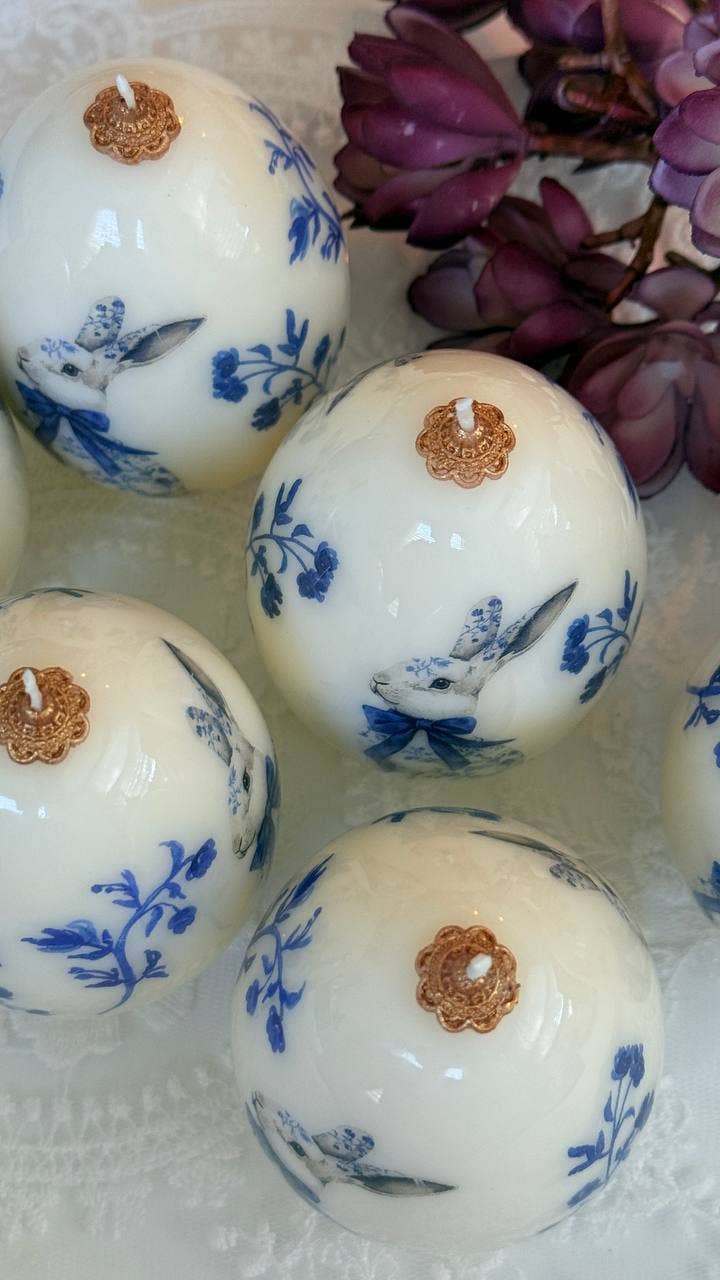 VR.candle - Wholesale Novelty Candle - Vintage Easter Egg Bunny Candle: Spring Rabbit Decor7