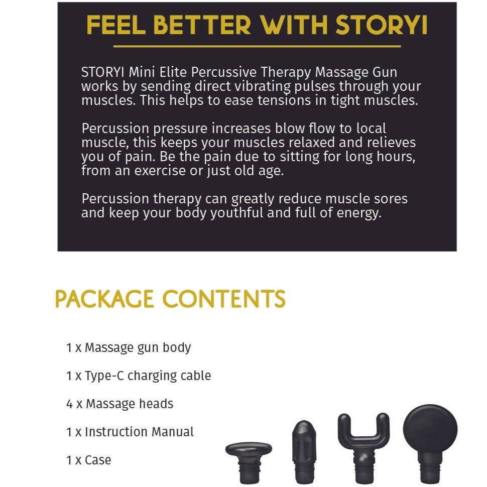 STORYI - Wholesale Body Massager - Percussive Therapy Massage Gun14