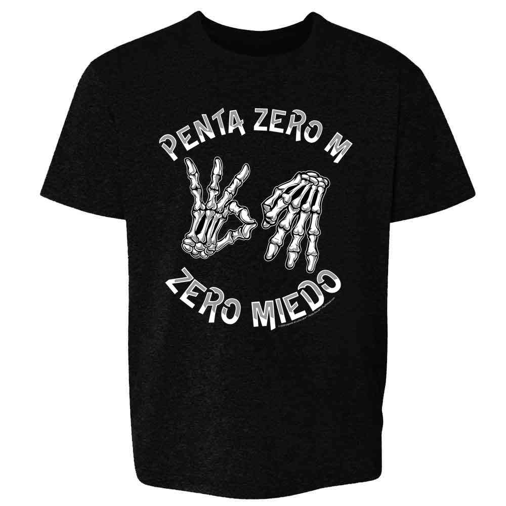 Pop Threads - Vendita all'ingrosso Maglietta serigrafata - Bambini - Penta Zero M Zero Miedo Luchador Lucha Libre Bambini9