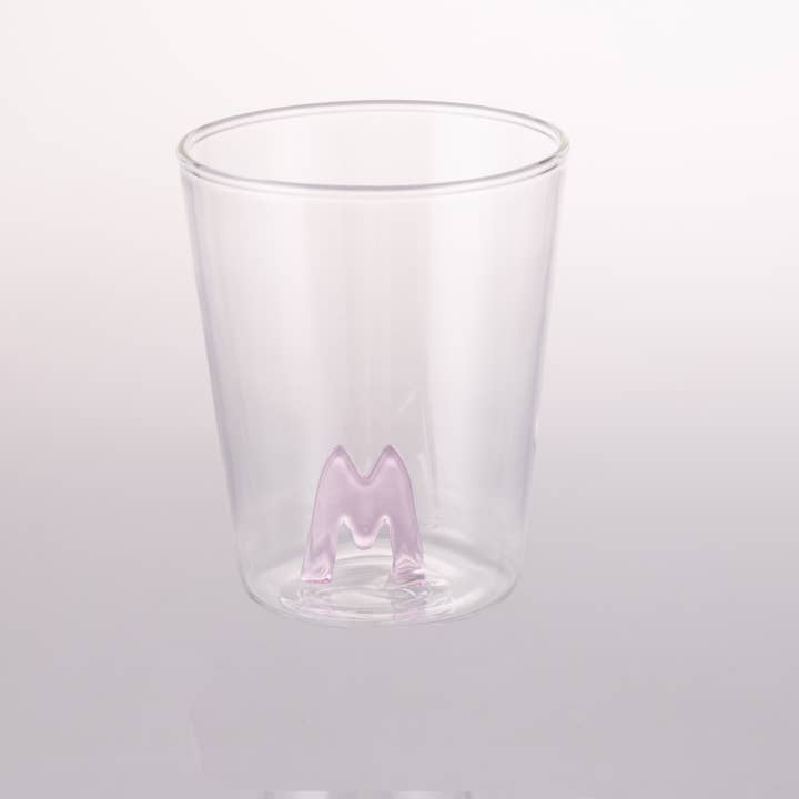 MONOGRAM GLASS LETTER M 3D 420 ML for wholesale by VdE Tivoli 1996