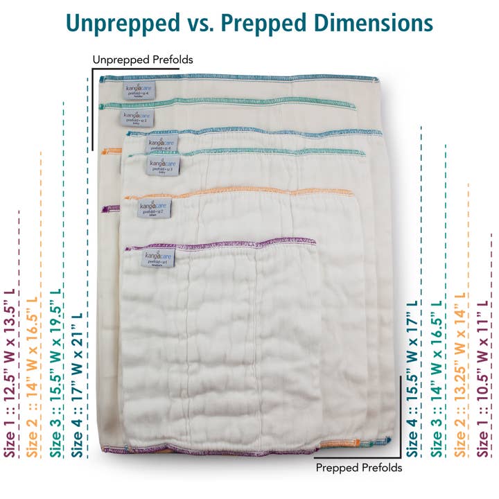 Kanga Care - Wholesale Diaper (Cloth) - Baby - Bamboo Prefold Cloth Diapers (6pk)